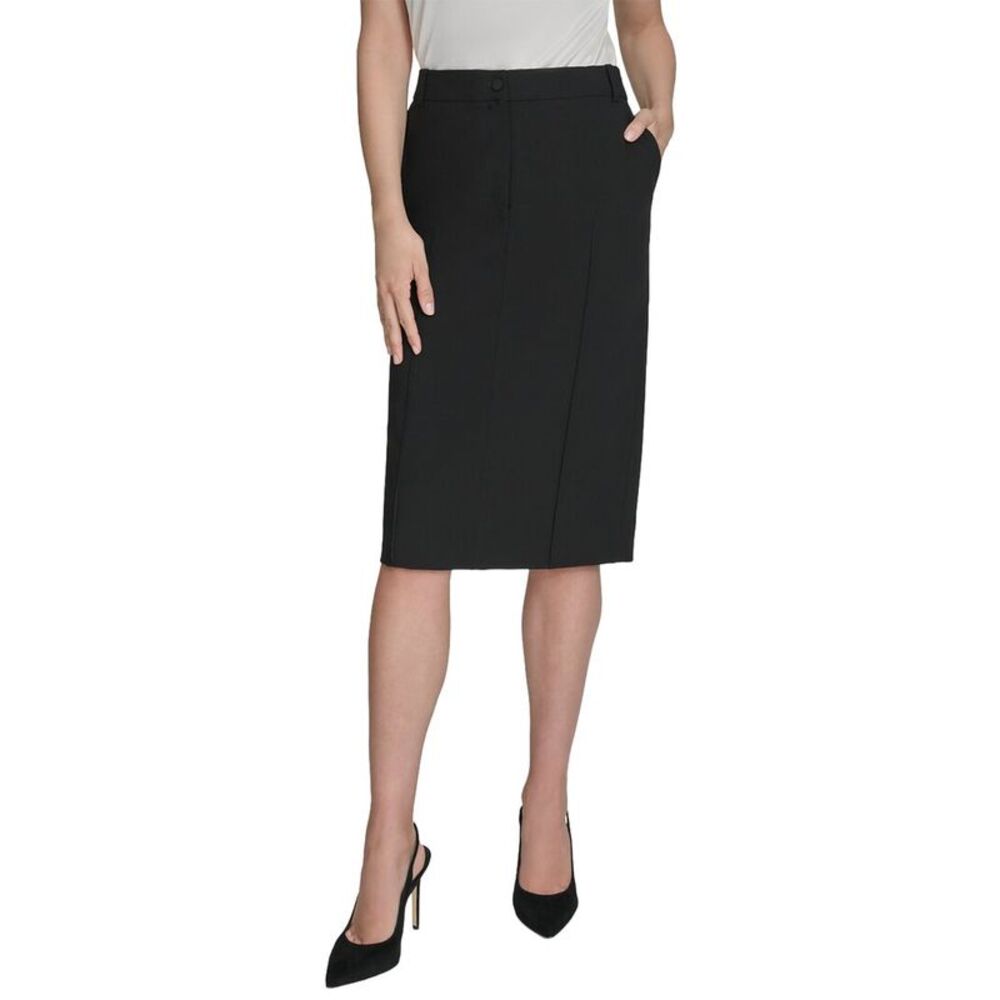 Halston Womens  Pencil Skirt, Black